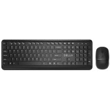 Kit Tastatura si Mouse DELUX, &quot;KA190+M320&quot;, wireless, 104 taste format standard, mouse , 3/1 butoane, negru