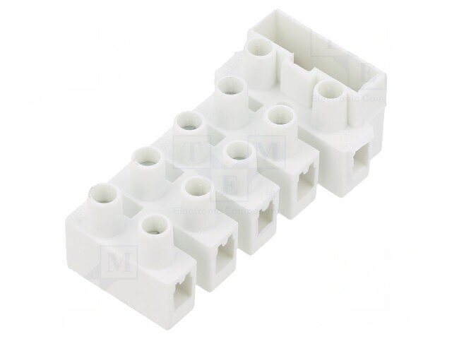 Regletă de Conexiuni Terminal cu Șurub 2,5mm2 450V 5 Piste