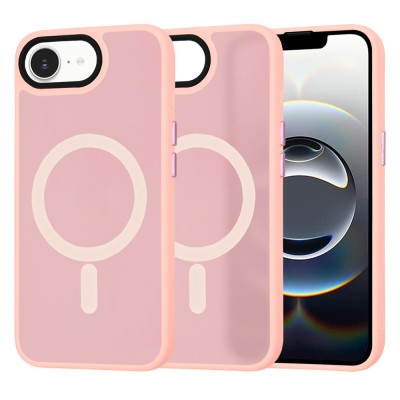 Husa iPhone 16e Techsuit HaloFrost MagSafe Series, roz foto