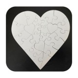 Rama foto 301006, MDF, 10x15cm, sublimabil, puzzle, inima, dublu adeziv