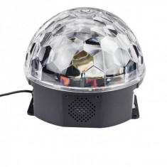Glob disco cu MP3 player si spectacol de lumini foto