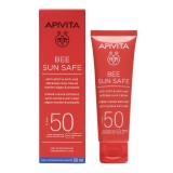 Cumpara ieftin Crema Anti-Spot and Anti-Agee Bee Sun Safe, SPF50, 50 ml, Apivita