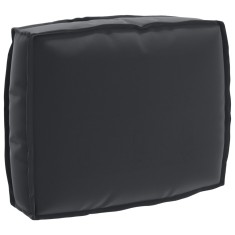 vidaXL Pernă pentru spătar din paleți cu pernă Negru 50 x 40 x 12 cm 42001462