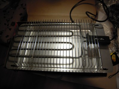 Gratar electric cu dimensiunea: Adancime 28, Lungime 46, Inaltime 12 cm foto