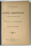STIINTA DREPTULUI, LUPU DICHTER, BUCURESTI, 1896