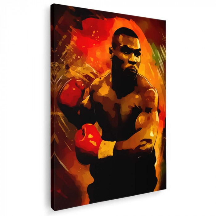 Tablou Mike Tyson boxer Tablou canvas pe panza CU RAMA 40x60 cm