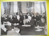 HOPCT 540 Z FOTOGRAFIE VECHE-D= 23/18 CM- CONFERINTA EUROPEANA -PLANUL MARSHALL - 1947-FOTO AGENTIA NEW YORK TIMES PHOTOS 1947