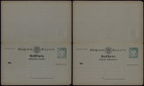 Germany Bavaria - Postal History Rare Old Postcard + Reply UNUSED DB.226