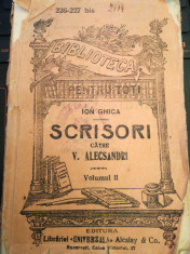 Scrisori catre Vasile Alecsandri, Ion Ghica, vol. II, BPT, 227, foto