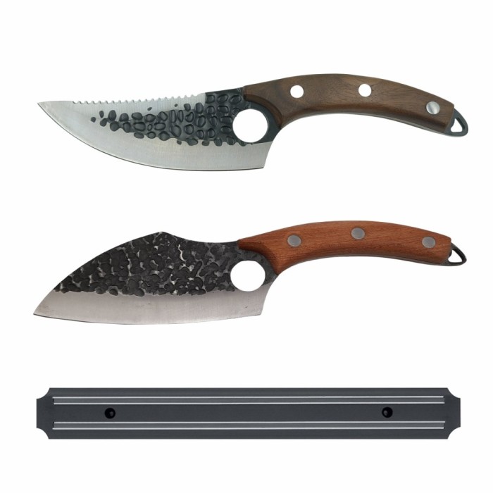 Set macelarie DEPOX&reg;, doua cutite bucatar si suport magnetic, otel inoxidabil