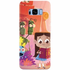 Husa silicon pentru Samsung S8 Plus, Children Kids Robots Illustration Colorful K