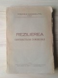 Gheorghe Marinescu-Firu (avocat) (dedicație / autograf) - Rezilierea contractelor comerciale (1941, imprimeria Penitenciarului Văcărești)