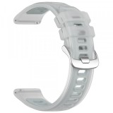 Curea Techsuit W084 pentru Samsung Galaxy Watch / Huawei Watch Series, 22mm, Alba
