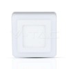 Panou LED Patrat V-Tac 6W+2W Alb Rece VT-809, EMC, CR80, Iluminat Comercial si Industrial, Garantie 2 Ani