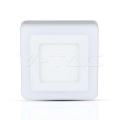 Panou LED Patrat 6W+2W Alb rece EMC+CR80 V-Tac SKU-4924 VT-809 foto