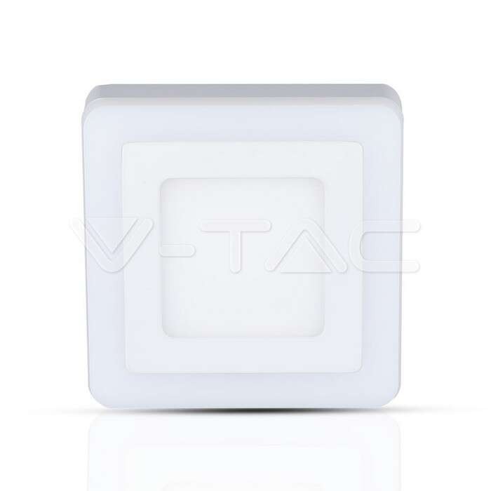 Panou LED Patrat 6W+2W Alb rece EMC+CR80 V-Tac SKU-4924 VT-809
