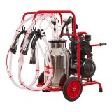 Aparat de muls vaci, pompă uscată, 2 posturi, 1 bidon inox de 40 litri