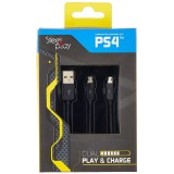 Cablu Dublu Steelplay De Incarcare Pentru Controllere PS4