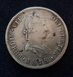 8 REALES 1818-MONEDA DIN ARGINT-GUADALAJARA -COLONIE SPANIOLA