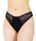 Cumpara ieftin Chilot Dama Luan Clasic Elegant Dantela Bumbac Negru XL. Confortabil, Durabil. Alb, Bej, Bleumarin, Rosu