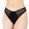 Chilot Clasic Elegant cu Dantelă și Bumbac Elastic C1514 - M - Negru