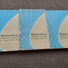 Matematica : continutul, metodele si importanta ei 3 VOLUME RF7/1