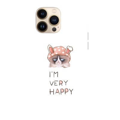 Husa compatibila cu Apple iPhone 13 Mini model I&amp;amp;#039;m very happy, Silicon, TPU, Viceversa foto