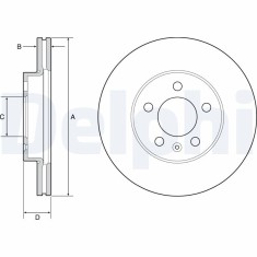DELPHI BG4963C Disc frana