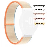 Curea textila, compatibila Apple Watch 9|8|7|6|5|4|3|2|1 Series, 41mm|40mm|38mm, Double Cream