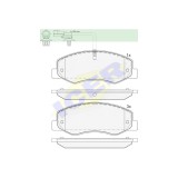 Set Placute frana punte Spate, Nissan Nv400 2010-2021; Interstar 2021-; Opel Movano B 2010-2020; Renault Master 3, 2010-2024; Icer Spania