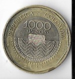 Moneda 1000 pesos 2016 - Columbia