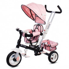 Tricicleta cu sezut reversibil Sun Baby 002 Super Trike Plus Pink foto