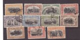 1906 - Carol I 40 de ani de domnie, serie stampilata cu 25bani eroarea de culoare