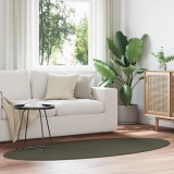 Covor vidaXL &quot;HUARTE&quot; Verde Pădure 100x200 cm Oval