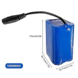Acumulator Baracuda Li-Ion 7.4V 12000mAh Barca Nadit Plantat Momeala - Baterie Barcuta Pescuit, Baracuda
