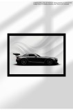 Poster Canvas cu Mașină Sport &ndash; Print Ne&icirc;nramat - Pasionați Auto - 1353 2011 SLS AMG GT3 - Black | A4 (21 x 29.7 cm)