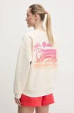 Rip Curl bluza femei, culoarea bej, cu imprimeu, 08QWFL