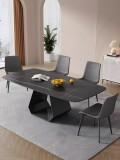 MASA DINING 6252 MARMURA 1600X800X750 NEGRU