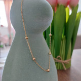 Colier placat cu aur Gold Pearls - 45 cm, SaraTremo