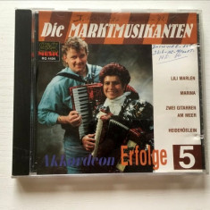 * CD muzica acordeon: Die markt musikanten Akkordeon Erfolge 5, g&g MUSIC RG4404