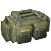 Geanta Pescuit Crap Baracuda B25, 60x33x31 cm, Verde, Accesorii, Compartimente, Nylon 600D, Fund Impermeabil