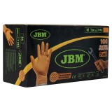 Manusi Din Nitril De Culoare Orange 7.0 Mil Textura De Diamant, Marimea: M (100 Bucati) Jbm 531084 53551