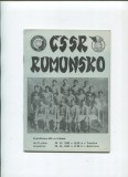 Program oficial Cehoslovacia - Rom&acirc;nia 1983
