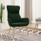 vidaXL Scaun de relaxare, verde &icirc;nchis, catifea