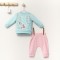 Set de 2 piese de trening Scufita rosie pentru bebelusi, Tongs baby (Marime: 12-18 Luni, Culoare: Corai)