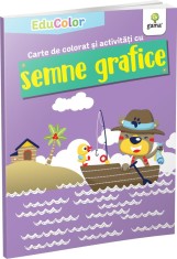 Carte de colorat si activitati cu semne grafice - Gama