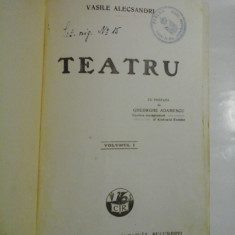 TEATRU; VOLUMUL 1 - VASILE ALECSANDRI