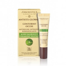 Crema contur antirid pentru ochi cu acid hialuronic si colagen vegetal, 15 ml, L’Erboristica