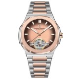 Ceas Automatic Bărbați Pagani Design PD-YS025 Argintiu &amp; Rose Gold, 42mm, Open Heart, Sticlă Safir, Oțel Inoxidabil Elegant
