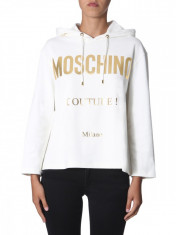 Hanorac dama MOSCHINO HOODED SWEATSHIRT 1718 55262002 Alb foto